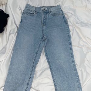 Pacsun size 25 high rise straight jeans